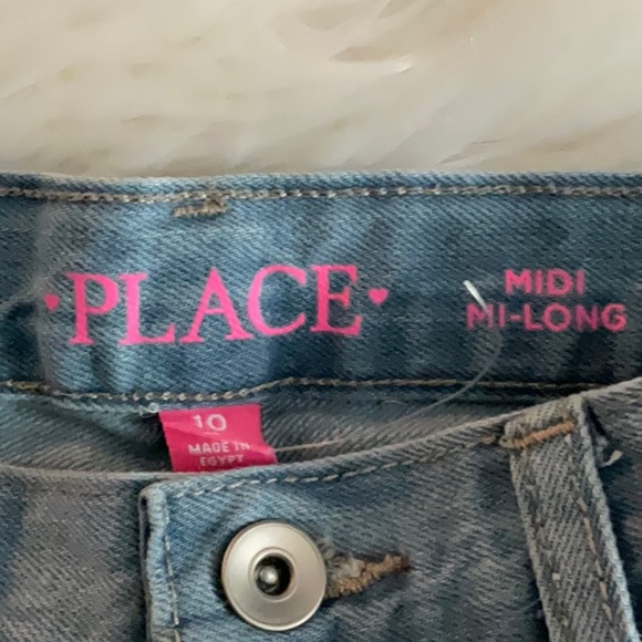 Place Blue Jean Shorts Distressed Casual - Picture 4 of 5